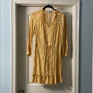 Draper James floral ditsy dress yellow